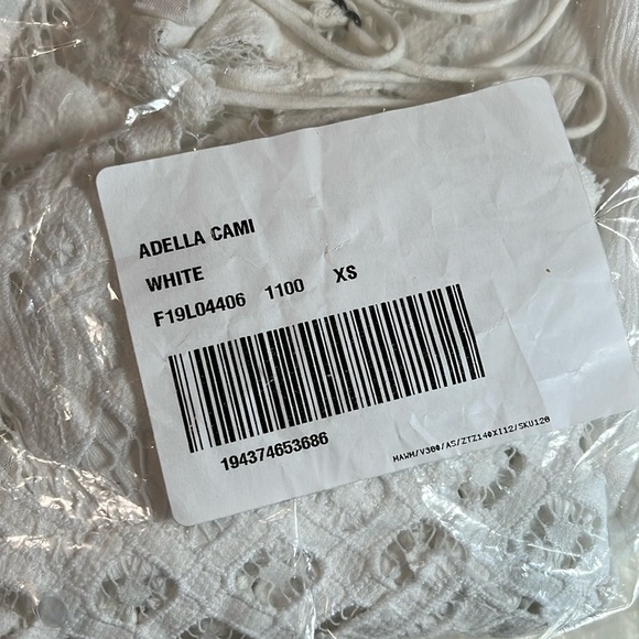 Free People Adella Lace Cami White XS NWT Boho Bralette Top $68 Retail Intimate - Picture 8 of 8